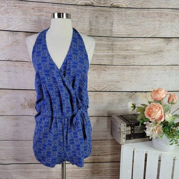 Madewell Cover-Up Halter Romper in Peruvian Stripe Size Small - Picture 1 of 8